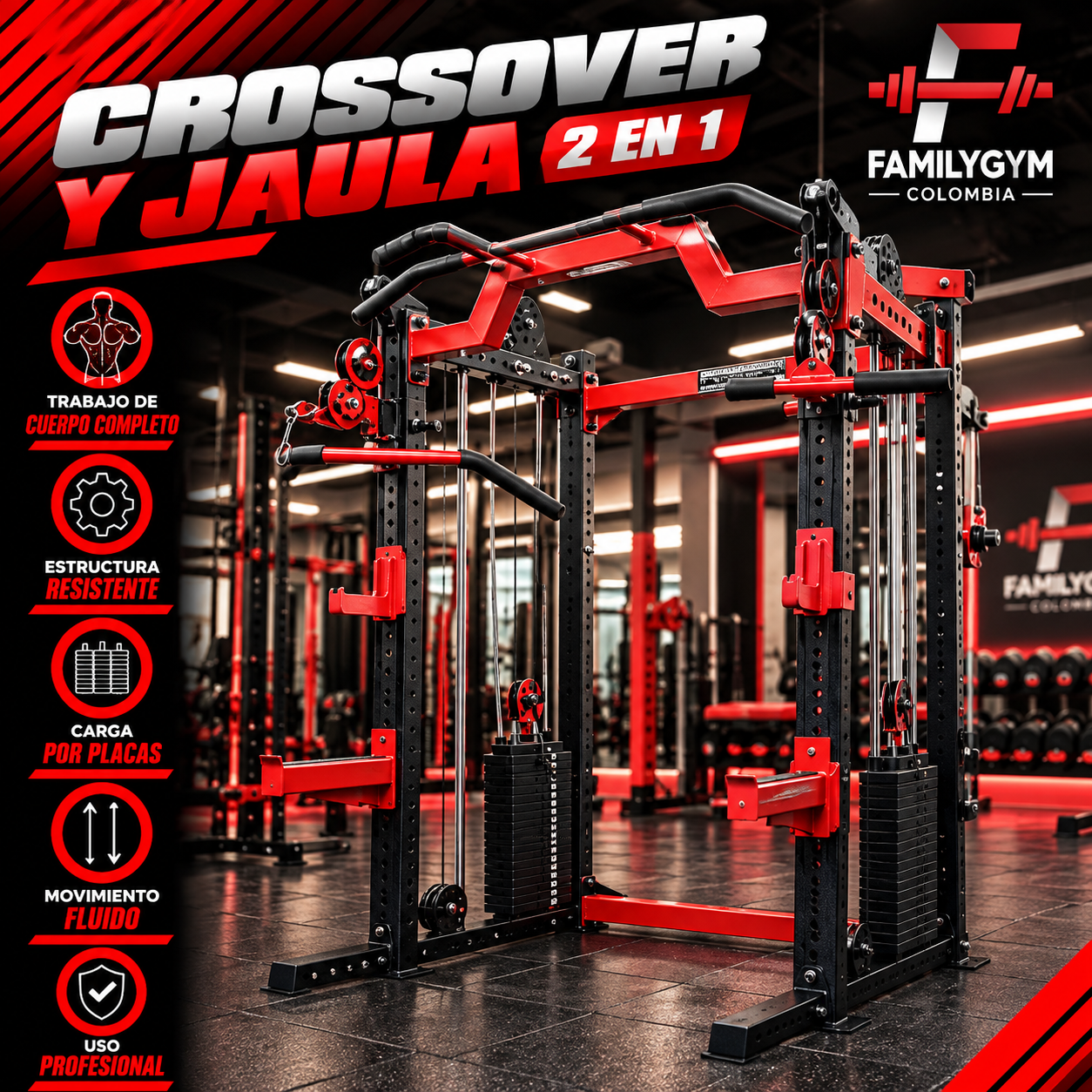 Crossover y jaula 2 en 1