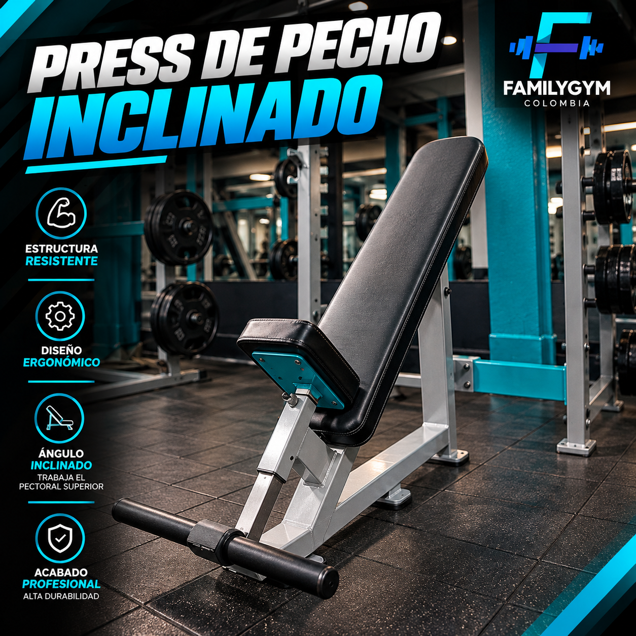 Press de pecho inclinado