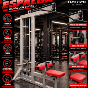 Estacion Polea Alta Espalda DISCOS