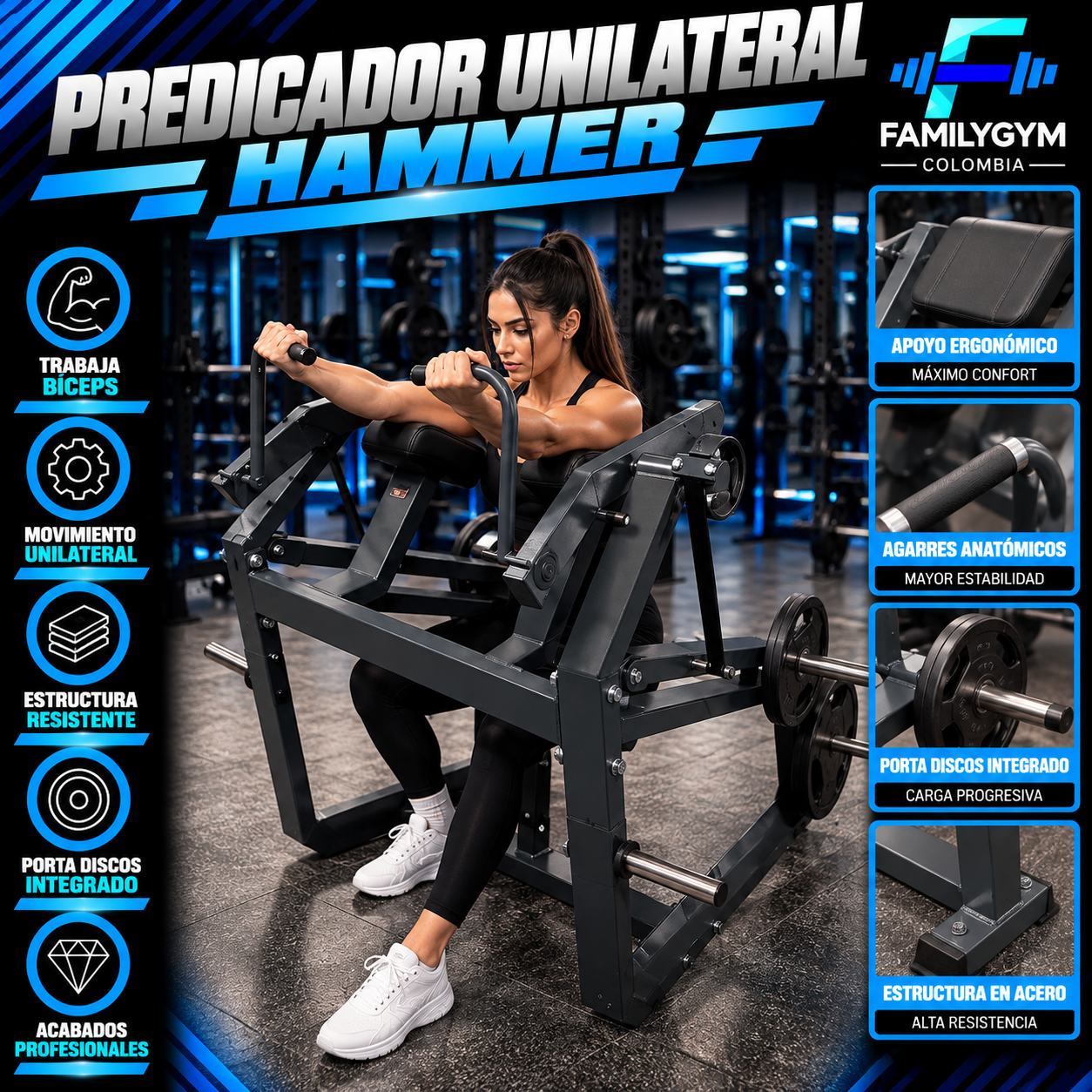 Predicador Unilateral Hammer - Image 2