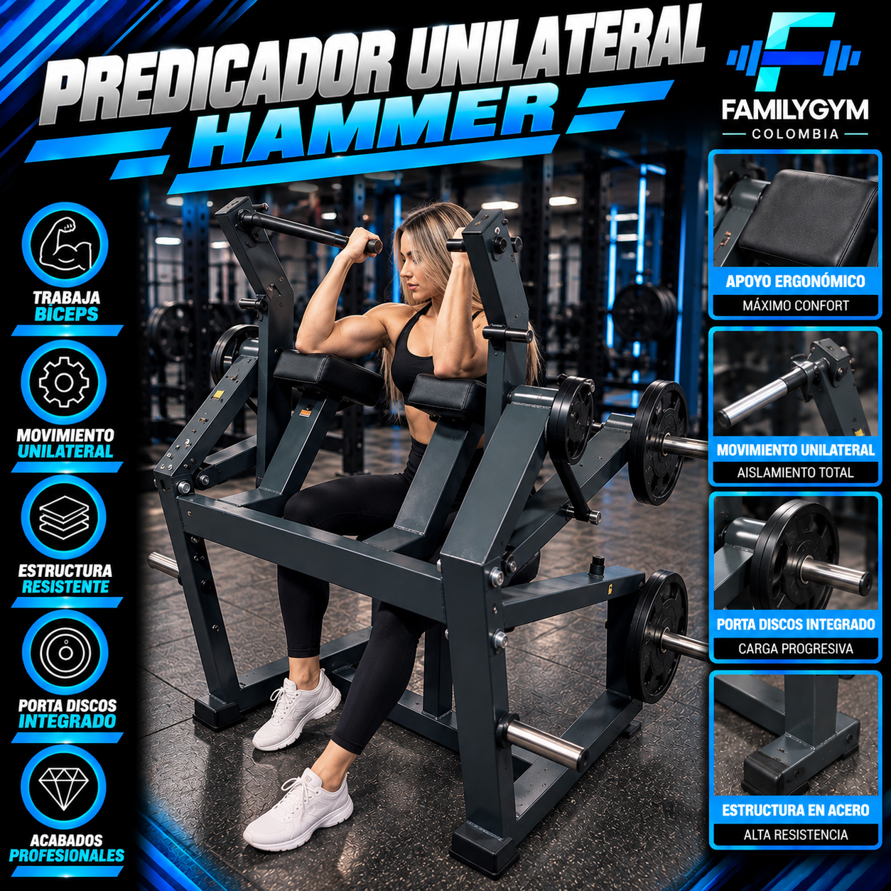 Predicador Unilateral Hammer