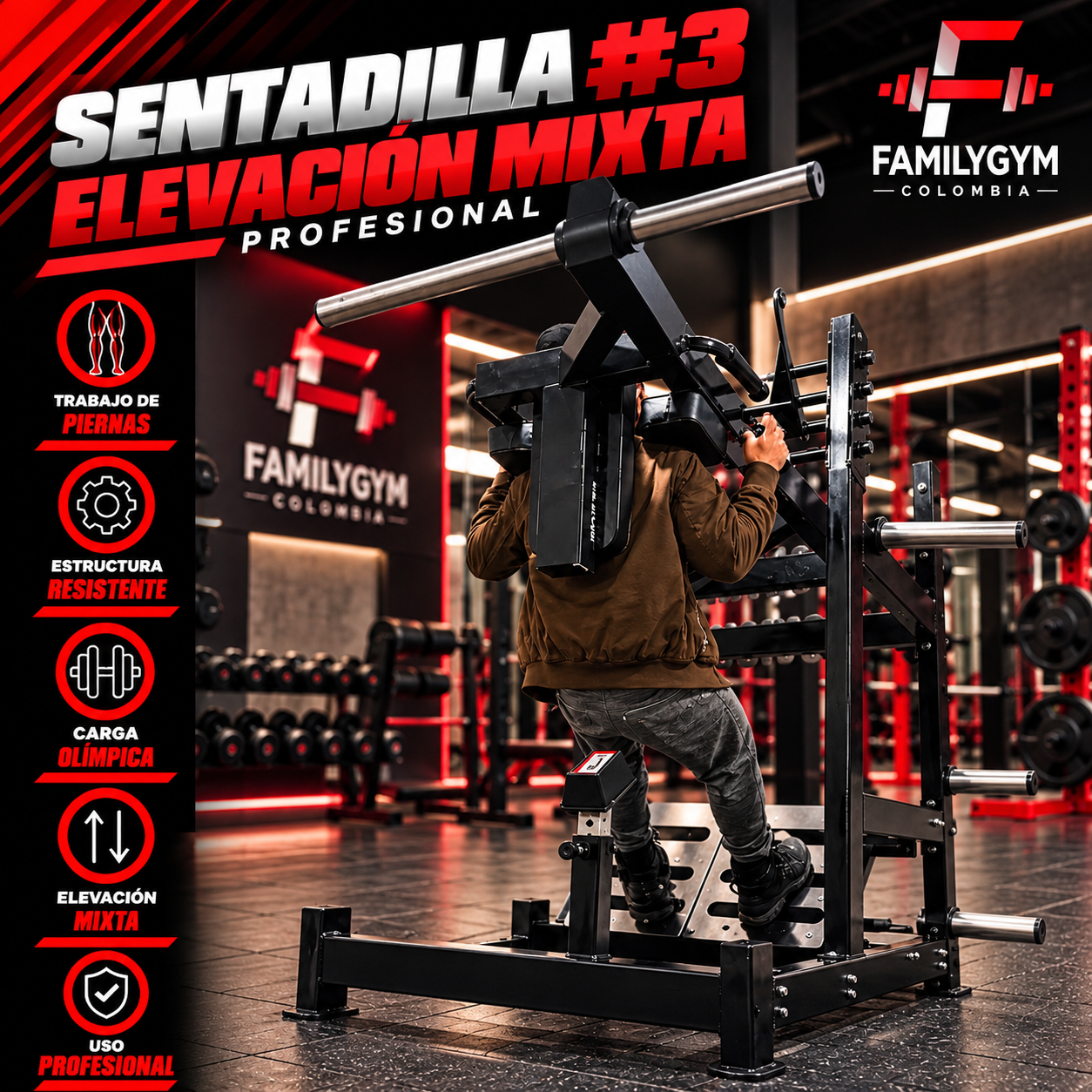 Sentadilla #3 Elevacion MIXTA
