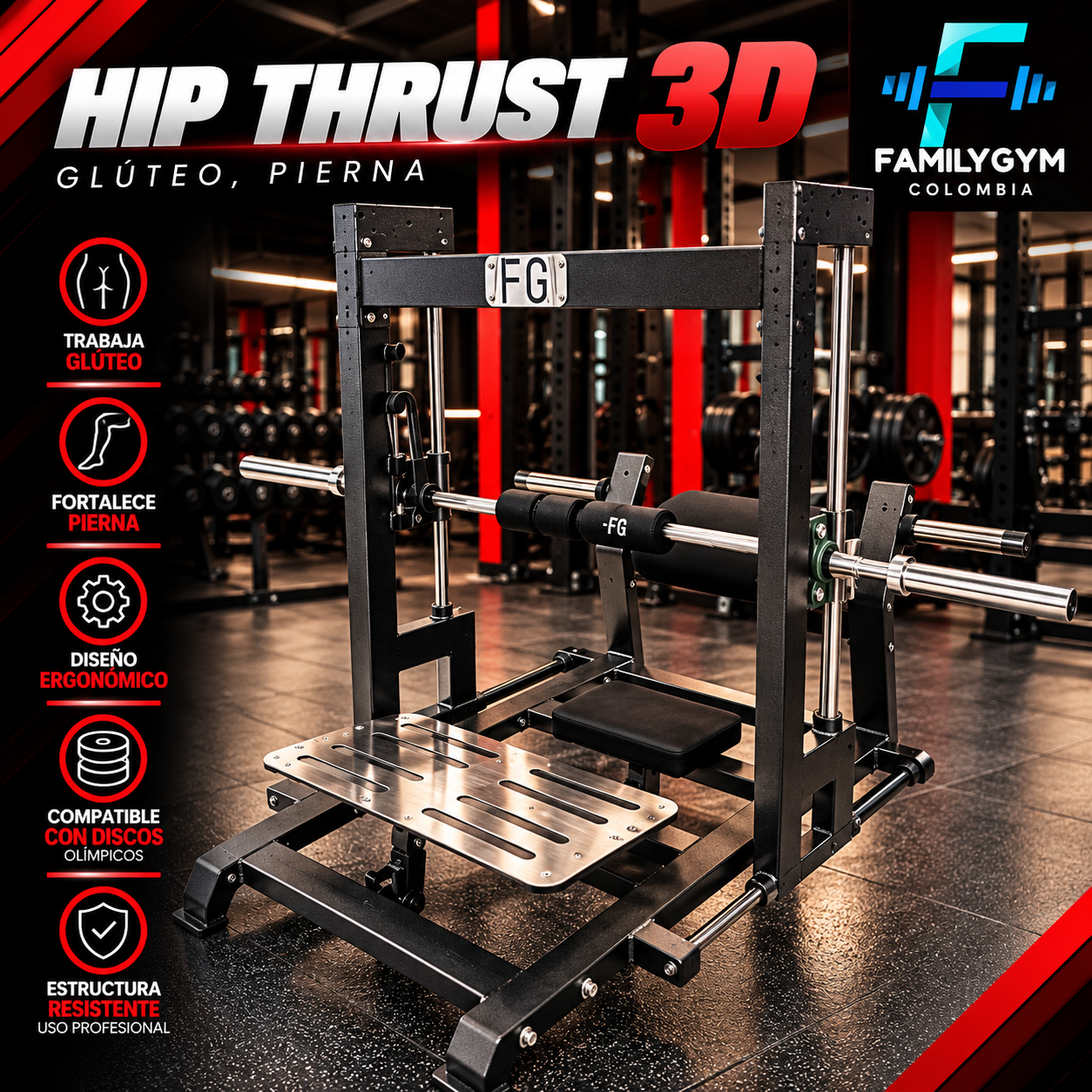 Hip thrust 3D