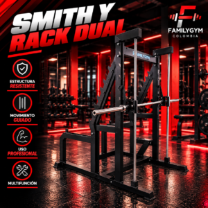 MAQUINA SMITH Y RACK DUAL